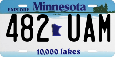 MN license plate 482UAM