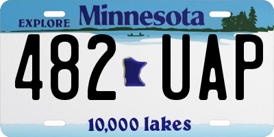 MN license plate 482UAP