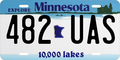 MN license plate 482UAS