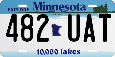 MN license plate 482UAT