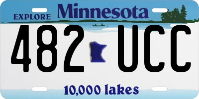 MN license plate 482UCC