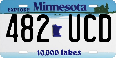 MN license plate 482UCD