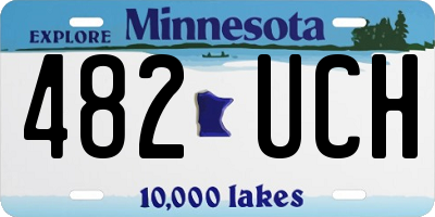 MN license plate 482UCH