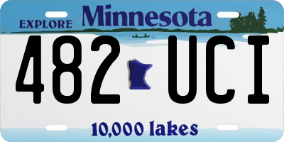 MN license plate 482UCI