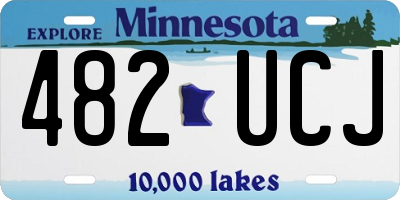 MN license plate 482UCJ