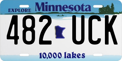 MN license plate 482UCK