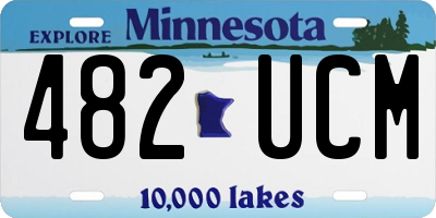 MN license plate 482UCM