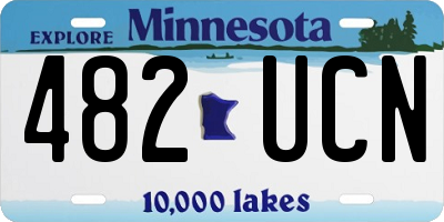 MN license plate 482UCN