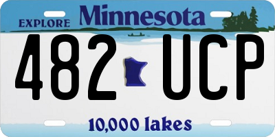 MN license plate 482UCP