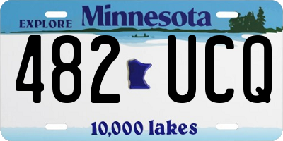 MN license plate 482UCQ