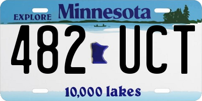 MN license plate 482UCT