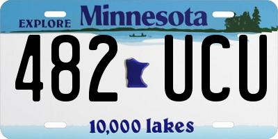 MN license plate 482UCU