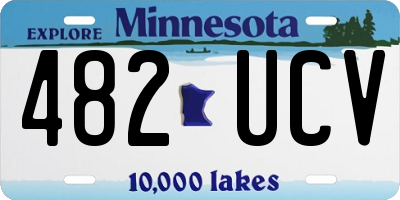 MN license plate 482UCV