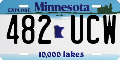 MN license plate 482UCW