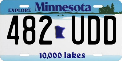 MN license plate 482UDD