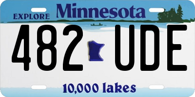 MN license plate 482UDE