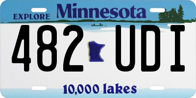 MN license plate 482UDI