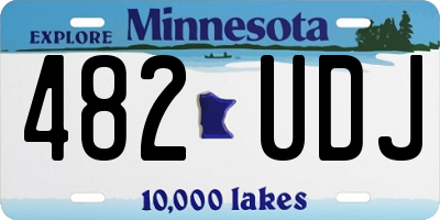 MN license plate 482UDJ
