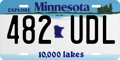 MN license plate 482UDL