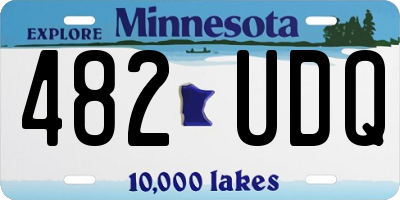 MN license plate 482UDQ