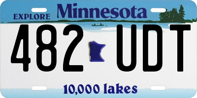 MN license plate 482UDT