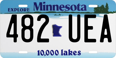 MN license plate 482UEA