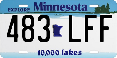 MN license plate 483LFF