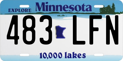 MN license plate 483LFN