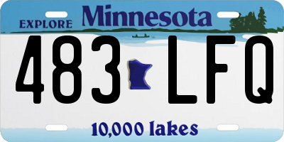 MN license plate 483LFQ