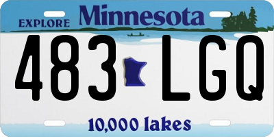 MN license plate 483LGQ