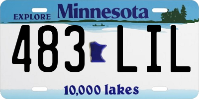 MN license plate 483LIL