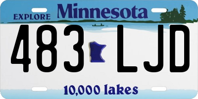 MN license plate 483LJD