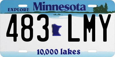 MN license plate 483LMY