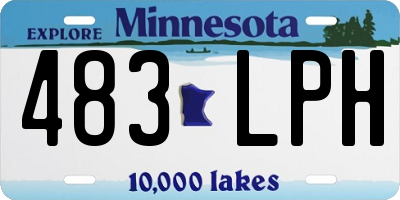 MN license plate 483LPH