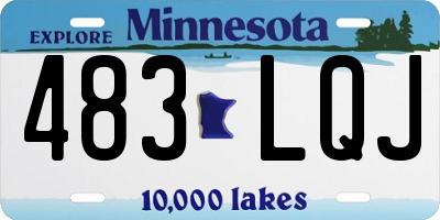 MN license plate 483LQJ