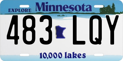 MN license plate 483LQY