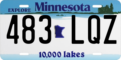 MN license plate 483LQZ
