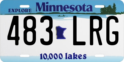 MN license plate 483LRG