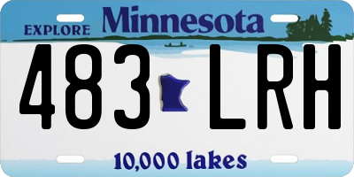 MN license plate 483LRH