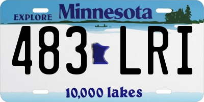 MN license plate 483LRI