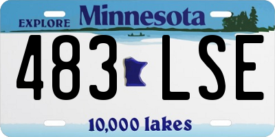 MN license plate 483LSE