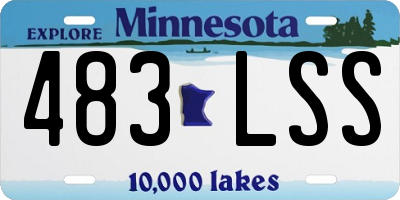 MN license plate 483LSS