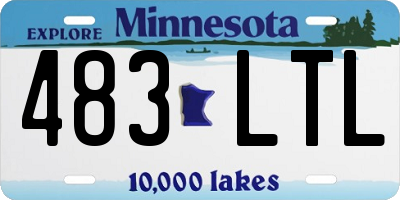 MN license plate 483LTL
