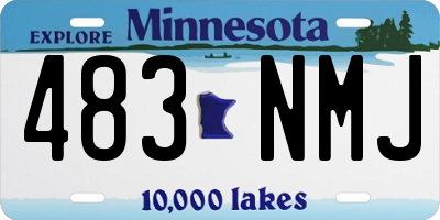 MN license plate 483NMJ