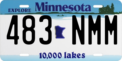 MN license plate 483NMM