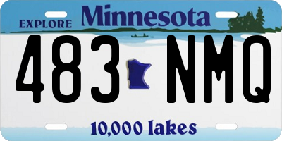MN license plate 483NMQ