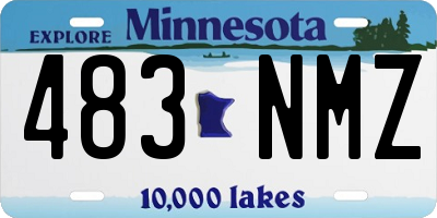 MN license plate 483NMZ