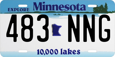 MN license plate 483NNG