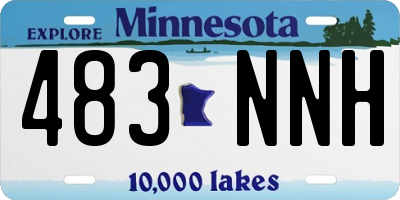 MN license plate 483NNH