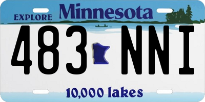 MN license plate 483NNI